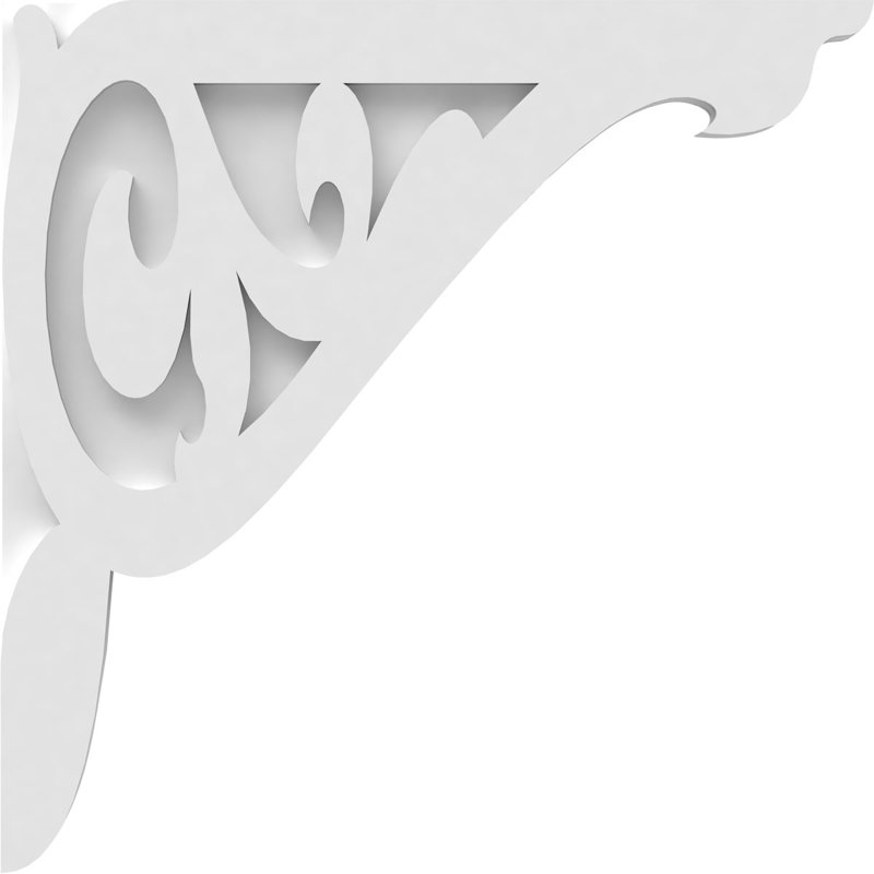 1 7/8"W X 22"D X 22"H Carrillo Architectural Grade PVC Corbel, 22" H x 22" W x 1.875" D