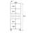 71'' Tall Free Standing Bathroom Storage Cabinet With 2 Drawers