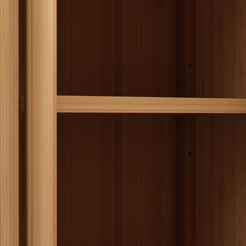 Rangement à grande capacité - pour la salle de bain et le salon, cette armoire à 2 portes à persiennes maximise l'espace dans les tablettes