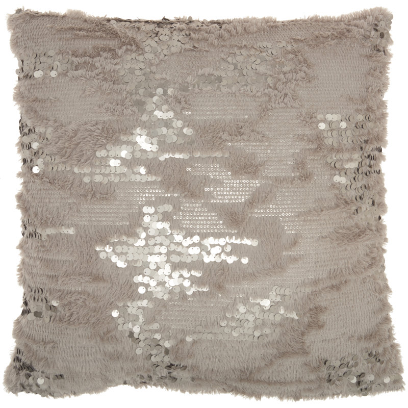Housse de coussin carré et insert, Gris, Carré