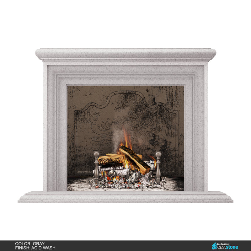 Sonoma Fireplace Surround, Acid Wash Gray