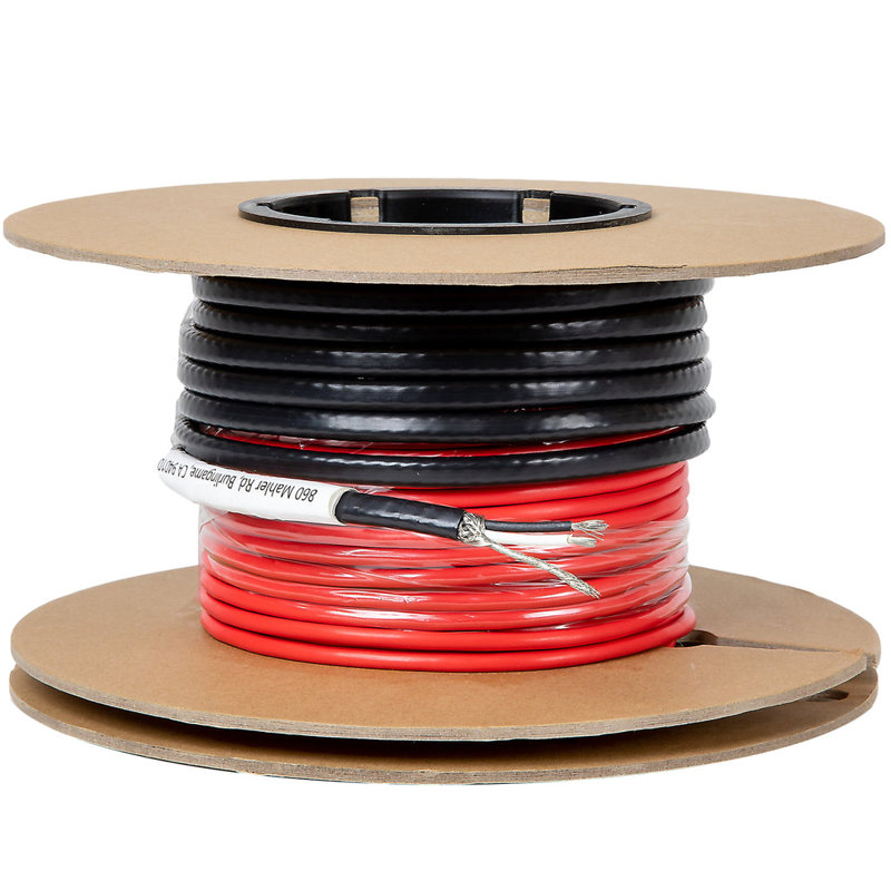 DR. Infrarouge HEATER DR-9FH110, ensemble de câbles de chauffage par le sol, 10 pieds carrés / 120 volts, rouge et noir