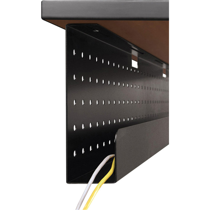 Black Perforated Steel 42" Training Table Modesty Panel