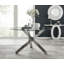 Vogo Modern Design Chrome and Glass Dining Table Set with 6 Modern Faux Leather Dining Chairs-1493019395