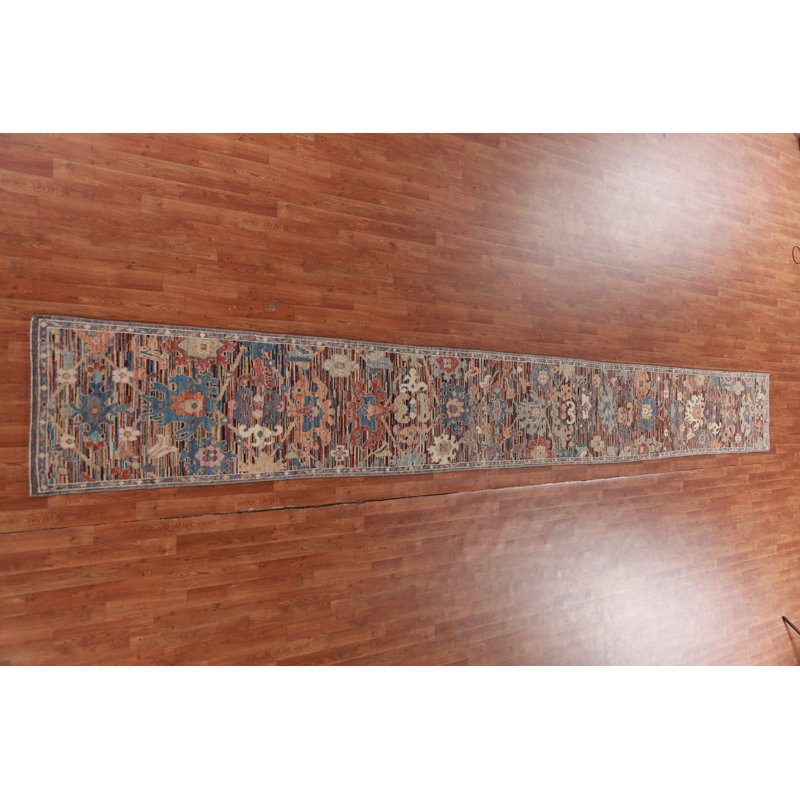 Tapis de couloir unique en coton 19 pi 5 po x 2 pi 4 po