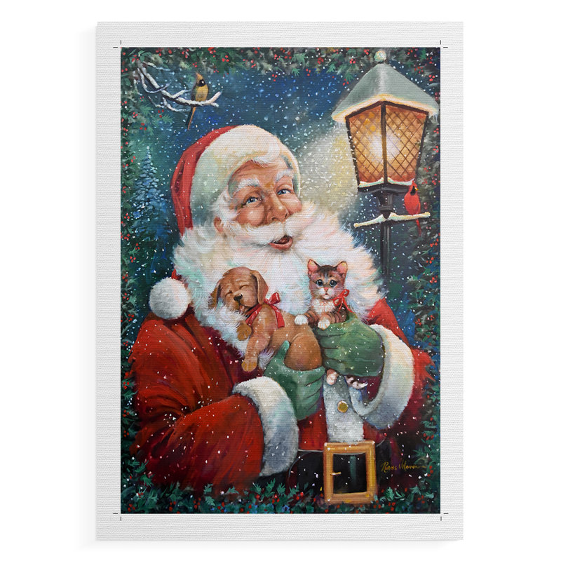 Santa's Special Delivery -Canvas Print Only - NOT FRAMED, 18" H x 12" W