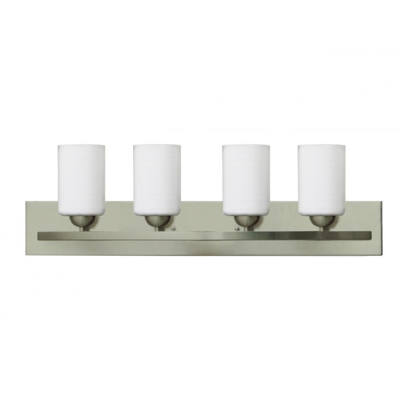 Éclairage pour meuble-lavabo à intensité variable Aimilia, Acier, 4