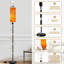 Lampe sur pied Sunset Orange Clouds Mountains, lampe sur pied à intensité variable avec télécommande, interrupteur au pied, abat-jour, lampe de coin pour le salon, la chambre et le bureau