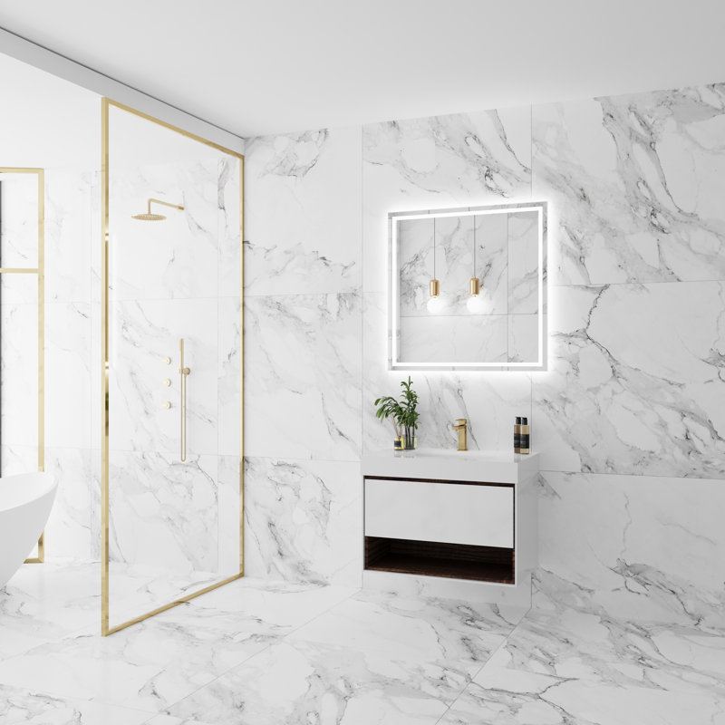 Meuble-lavabo mural simple 36 po
