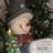 48"H Outdoor Solar Snowman Statue Holiday Decoration with Color Changing LED Lights
