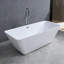 Baignoire de trempage autoportante en acrylique 67 po x 30 po Palazzo