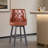 Bar Stools, Modern Wax Leather Bar Stools, 360° Swivel With Backrest, Thick Waterproof Seat Cushion, Suitable For Bar, Kitchen And Makeup-1253126031-1260259455