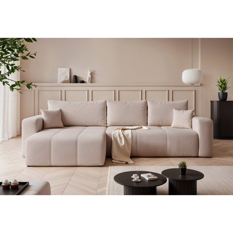 4 Seater Sofa Bed, Beige