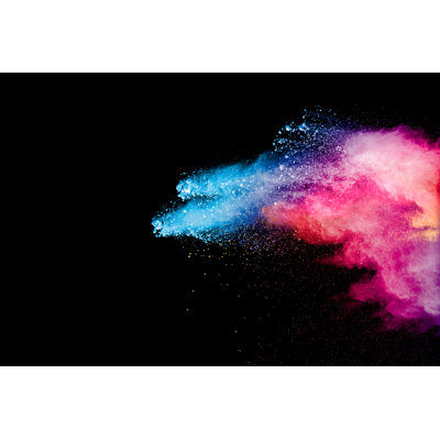 Rainbow Dust Splash - Wrapped Canvas Print