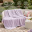 Jeté de lit en flanelle pour fille, couverture douce et confortable 300 g / m² pour dortoir et décoration intérieure, brouillard lavande, cadeau toutes saisons-116397900-116397902