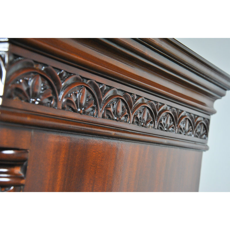 Victorian Mahogany Ball and Claw High Chest with Carved Legs