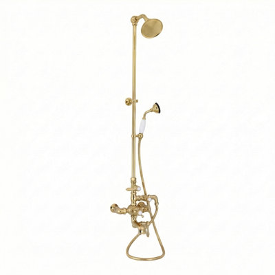 Exposed Thermostatic Tub and Shower System by Strom Living P1049S