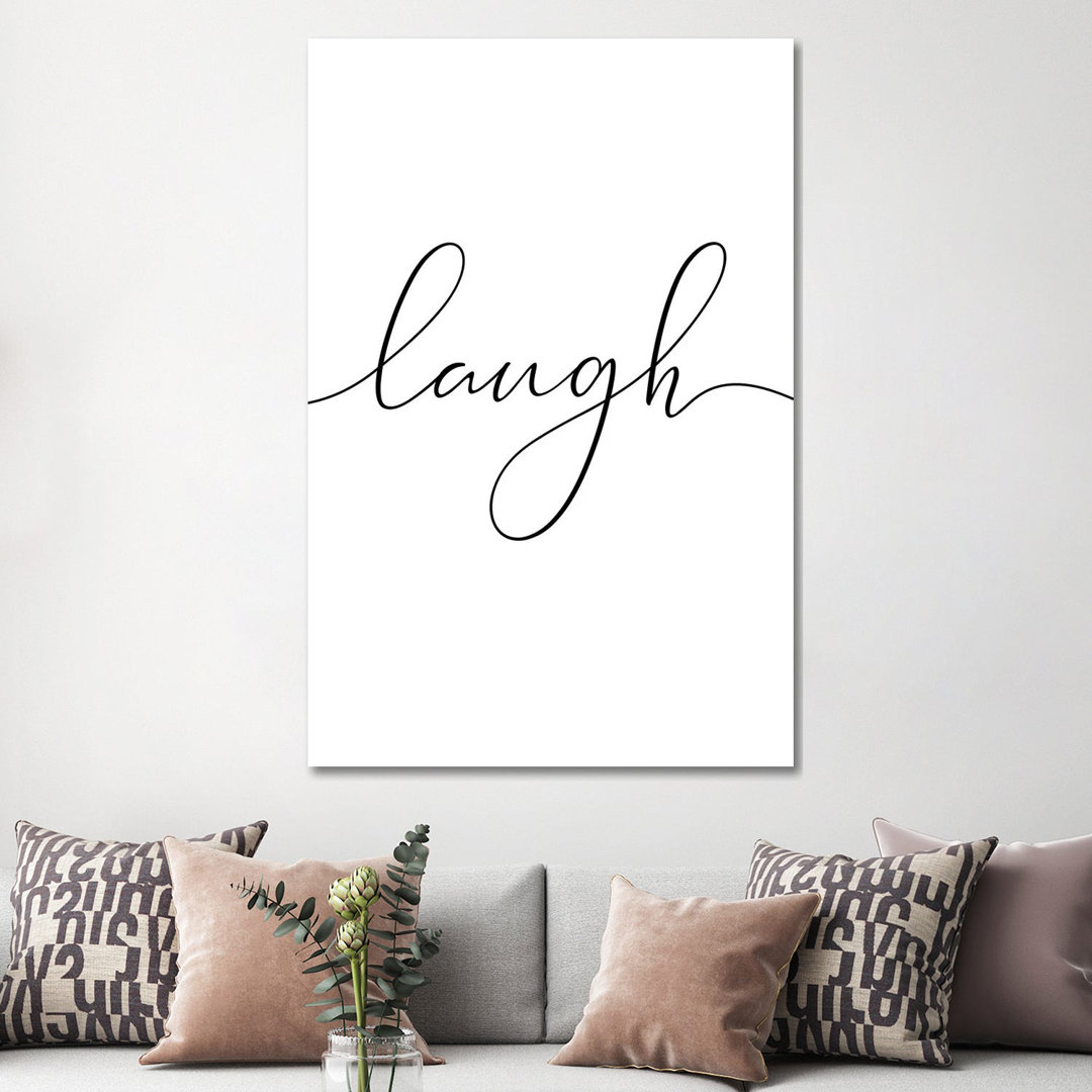 Laugh by Nouveau Prints - Wrapped Canvas Gallery-Wrapped Canvas Giclée