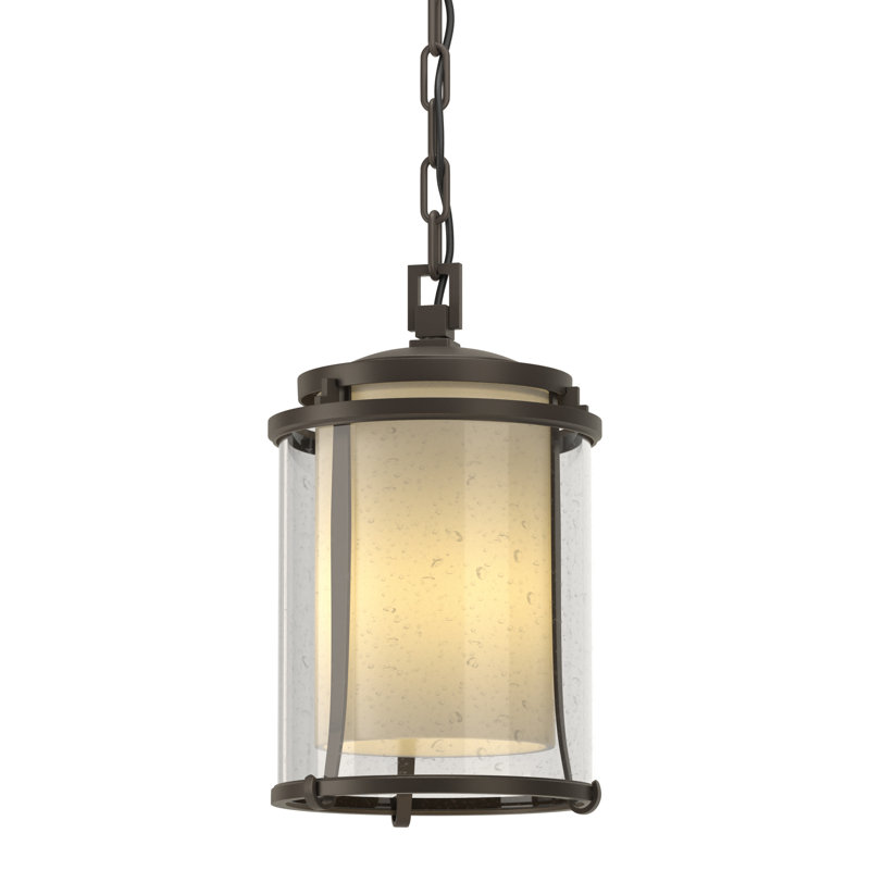 Lanterne suspendue d'extérieur 1 lumière Meridian, Fumée noire côtière