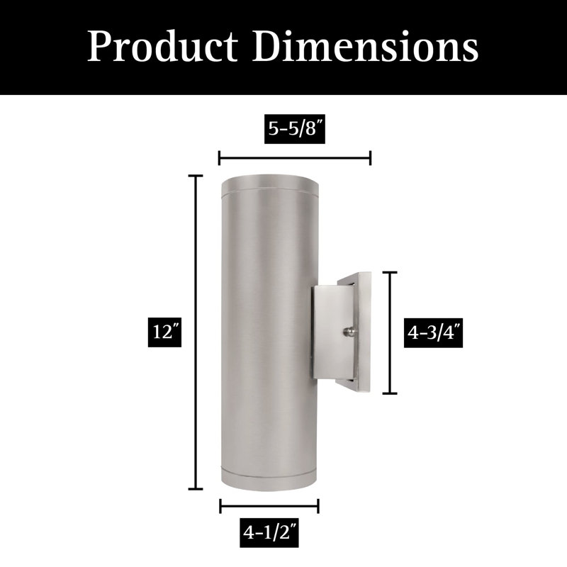 Edson LED Wall Light, Brushed Nickel