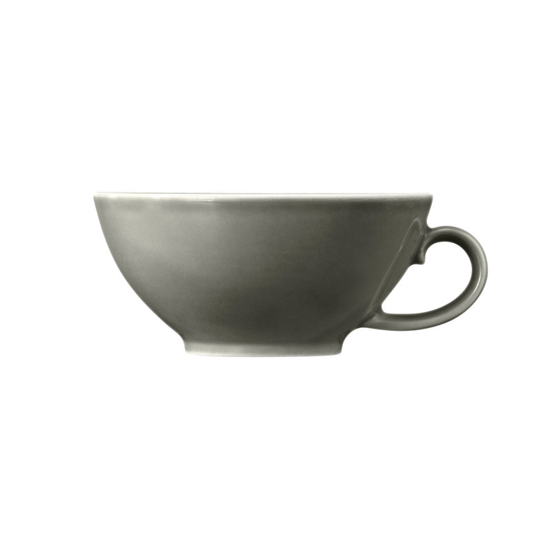 Porcelain Teacup, Pearl Grey