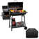 Royal Gourmet 30" Barrel Charcoal Grill with Front Table and Cover