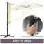 Braiya 256cm Cantilever Parasol-947764896