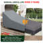 Housse imperméable pour chaise longue d'extérieur imperméable - l 78 x l 35,5 x H 33 po