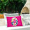 Coussin décoratif floral imprimé à lettre J par Hannah Louise Byatt