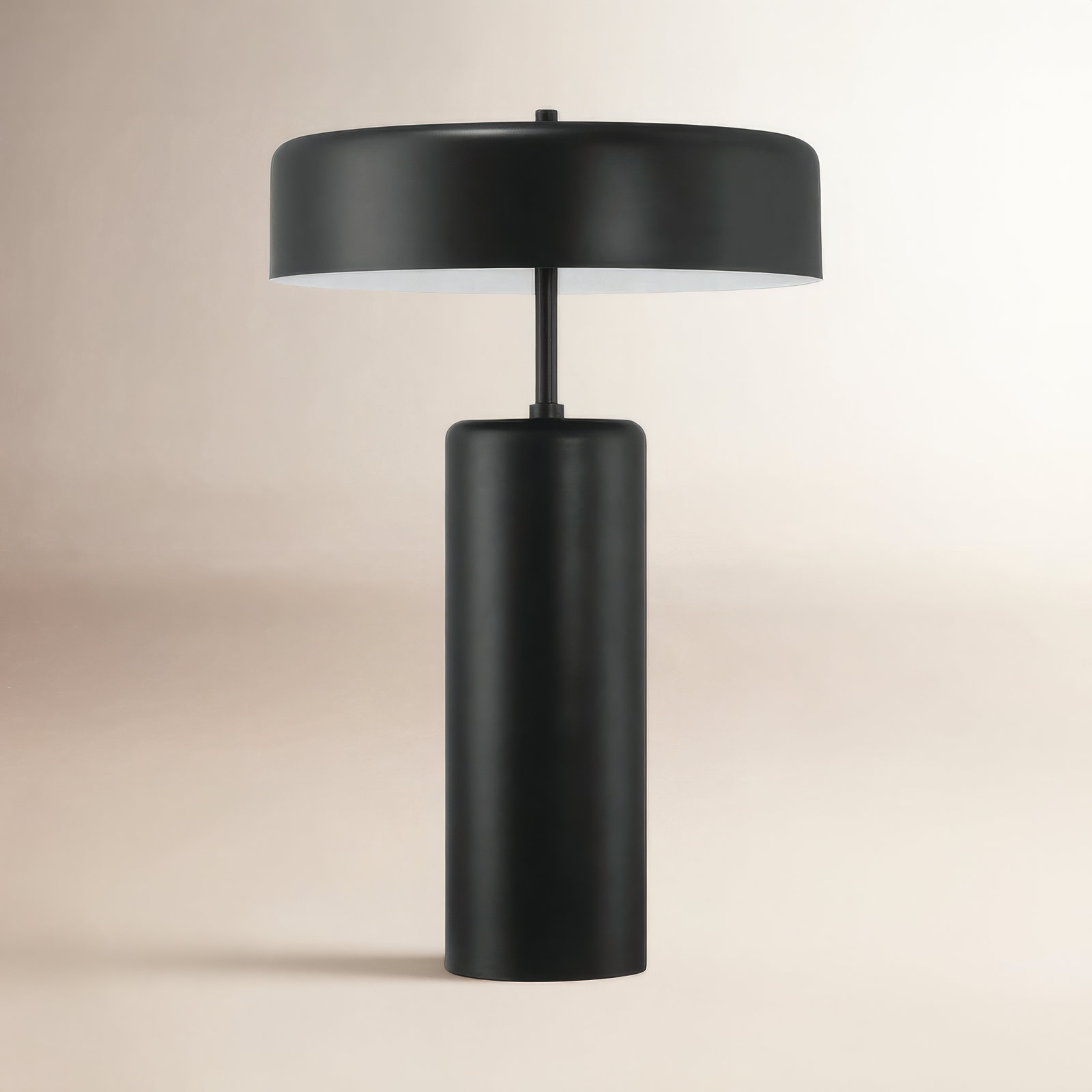 Devina Metal Table Lamp, Black