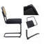Chaise d'appoint à dossier noir Reatha