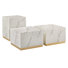 Roman 3 - Piece Marble Top Living Room Table Set