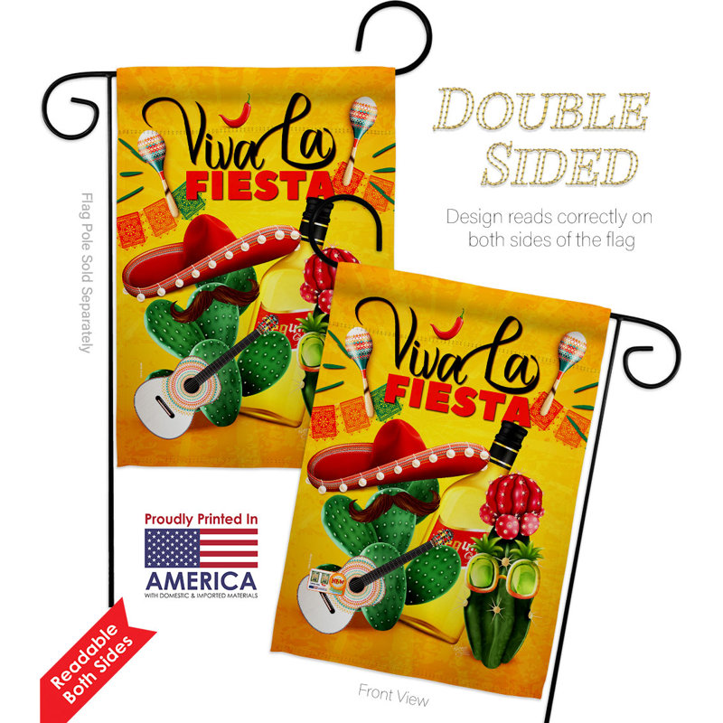 Double Sided 18.5'' H x 13'' W Polyester Garden Flag