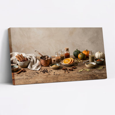 Ensemble de 1 tableau sur toile « Épices d'automne »