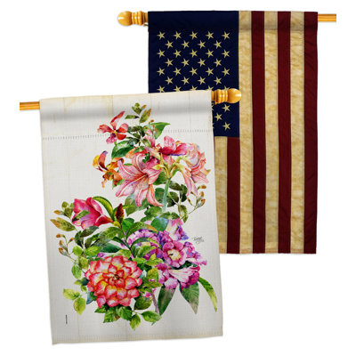 Double Sided 40'' H x 28'' W Polyester House Flag
