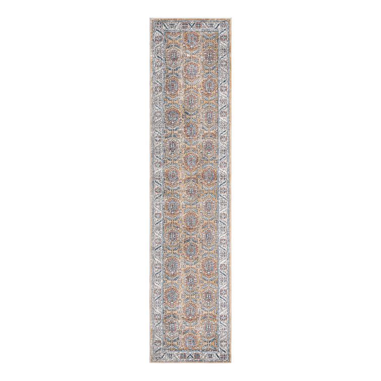 Weingartner Performance Mustard Yellow/Ivory/Blue Rug