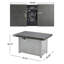 Extendable Rectangle Aluminum Alloy Fire Pit Table