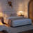 Boucle Bed Frame, Upholstered Cloud Bed Frame with Adjustable Headboard, Solid Wood Legs, Rounded Corners Design & Easy Assembly – Modern Platform Bed,Cream-1336126098