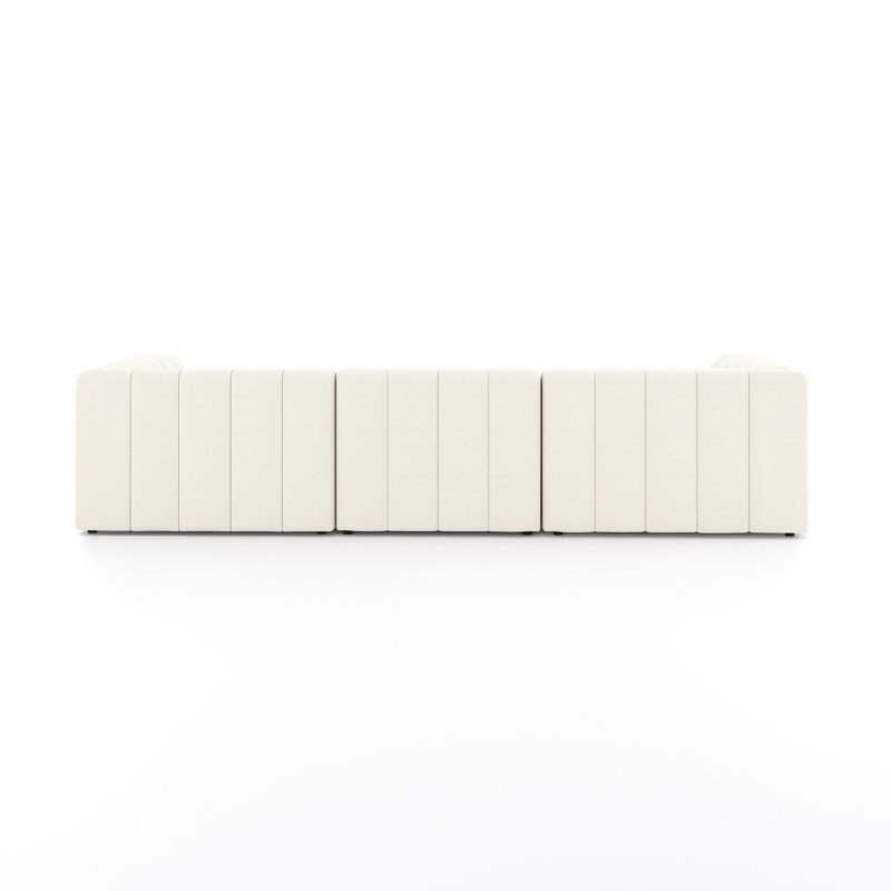 Langham Sectional, Fayette Cloud Polyester Blend, Right Hand Facing