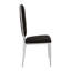 Florissant 44cm H Velvet Upholstered King Louis Back Side Chair in Black