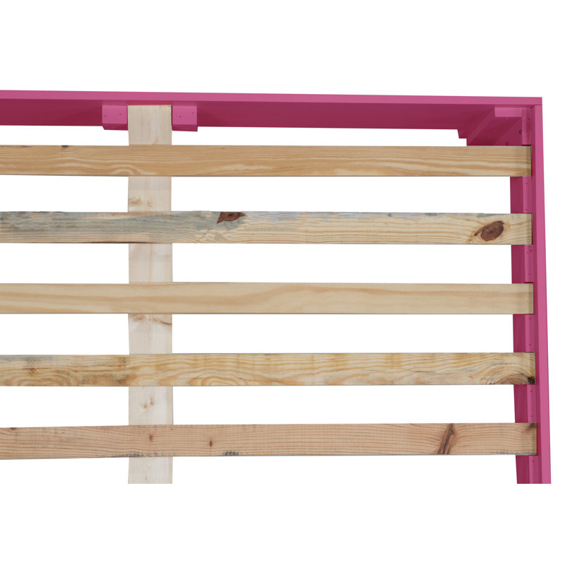 Lit plateforme Chippendale, Simple, Hot Pink