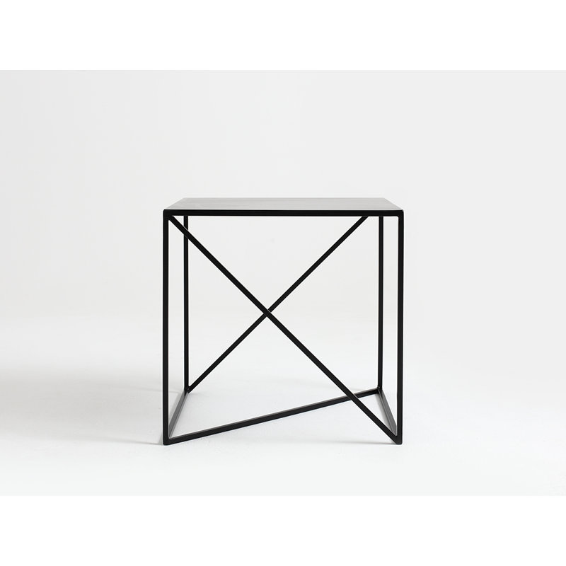 Quiana Frame Coffee Table, H45 x L50 x W50cm, Black