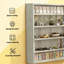Vitrine murale grise parfaite pour les voitures miniatures, porte transparente pour vitrine élégante-83592517