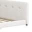 Grand lit plateforme tapissier beige avec port USB-2108515031