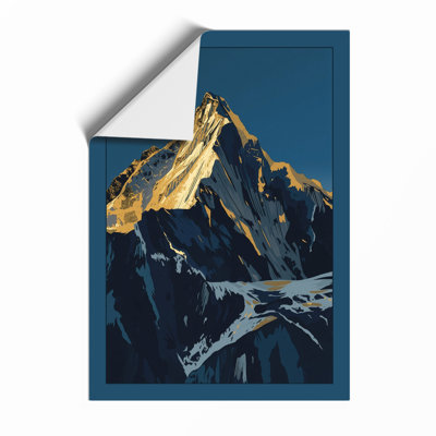 Mountain At Sunrise Scandinavian - Print