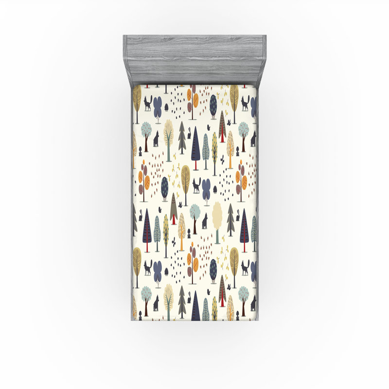 Multicolore Ambesonne, Drap-housse simple TG