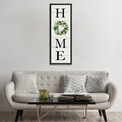 "Home" par Carol Robinson - art textuel panoramique sur toile