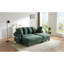 Canapé modulaire en L de 83 po avec canapé L 83 po avec amplement d'espace de rangement, repose-pieds mobile et six coussins décoratifs pour le salon-1646028148