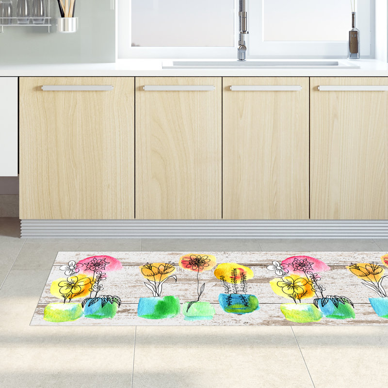 Fraz Floral Area Rug, Rectangle 52 x 280cm