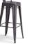 Rayne - Tabouret de bar en métal 30 po (ensemble de 2) - Gris